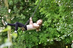 Little Oak Camping-Girl On A Swing