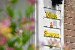 Little Oak Camping- Toilet & Showers Sign
